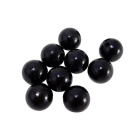 Mărgele din lemn 10buc 20mm negre lăcuite
