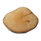 Blat de lemn de mesteacăn neslefuit 25-28cm 2,5cm cu fisură