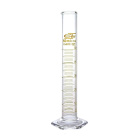 Cilindru măsurător de sticlă, 2000 ml, clasa B, scară maro, bază hexagonală de sticlă