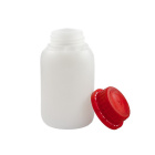 Sticlă 250ml HDPE și capac roșu