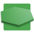 Panou acustic hexagon verde kiwi 50x50 cm grosime 3cm hexagon