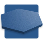 Panou acustic hexagon albastru safir 50x50 cm grosime 3cm hexagon