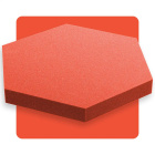 Panou acustic hexagon pepene verde 50x50 cm grosime 5cm hexagon