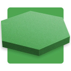 Panou acustic hexagon verde kiwi 50x50 cm grosime 5cm hexagon