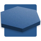 Panou acustic hexagonal albastru safir 50x50 cm grosime 5cm hexagon