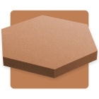 Panou acustic hexagon maro 50x50 cm grosime 5cm hexagon