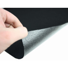 Ţesătură neţesută moale din fetru negru cu adeziv 3mm 50x150cm 400g/m²