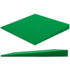 Panou acustic verde închis KLIN tăiat oblic 50x50 cm grosime 5cm