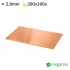Foi de cupru 200x100x2,0 mm