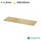 Foaie de alamă 200x50x1,5mm