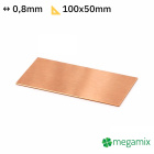 Foi de cupru 100x50x0,8 mm