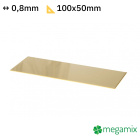 Foi de alamă 100x50x0,8 mm