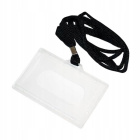 Husă pentru carduri din plastic cărți de vizită etichete pe șnur 9x6cm