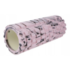 Cilindru de masaj roller pentru exerciții 33cm roz