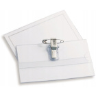 Card de identificare cu clemă și ace de siguranță 57 × 90 mm – 10 buc