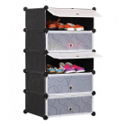 Dulap modular pentru pantofi cu 5 niveluri
