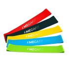 Benzile elastice de rezistență Megafit pentru antrenament set 5 buc