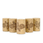 Dop natural aglomerat 24x38mm 10 buc