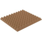 Panou acustic maro PYRAMIDĂ 50x50 cm grosime 5cm