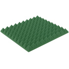 Panou acustic verde închis PIRAMIDĂ 50x50 cm grosime 5cm