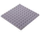 Panou acustic gri deschis PYRAMIDĂ 50x50 cm grosime 5cm