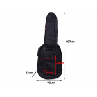 Husă pentru chitară din poliester 107x42x13cm neagră