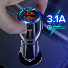 Încărcător auto rapid 3.1A QUALCOMM QC 3.0