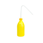 Flacon de presare LDPE 1000 ml galben – seringă din plastic pentru uz laborator și atelier
