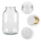 Vas de sticlă recipient dozator 4000ml 26cm cu capac