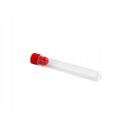 Eprubetă PS 16x65mm cu capac roșu 50 bucăți