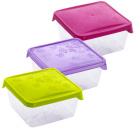Recipient pătrat din plastic pentru alimente Branq Rucola 0,75l