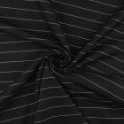 Material costum negru cu dungi pentru cusut 0,5m