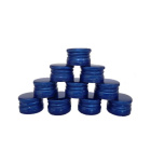 Capac din aluminiu cu filet 28/18 mm 50 bucăți albastru