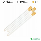 Eprubete din sticlă 120mm diametru 13mm 10 bucăți
