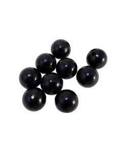 Mărgele din lemn 10buc 20mm negre lăcuite