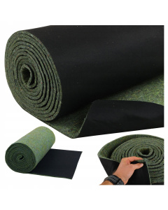 Fibră izolatoare fonică pentru mașină 15 mm, 50 × 100 cm – cu fleece negru