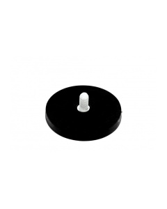 Suport magnetic neodim în carcasă din cauciuc UM 66x8,5xM8 exterior x 23,5
