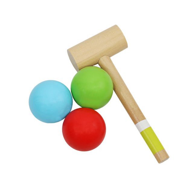 Clopoței din lemn cu ciocan pentru copii megamix.sk