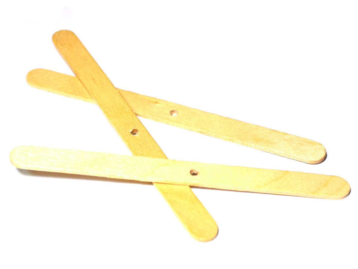 Bețișoare din lemn, suport pentru fitil