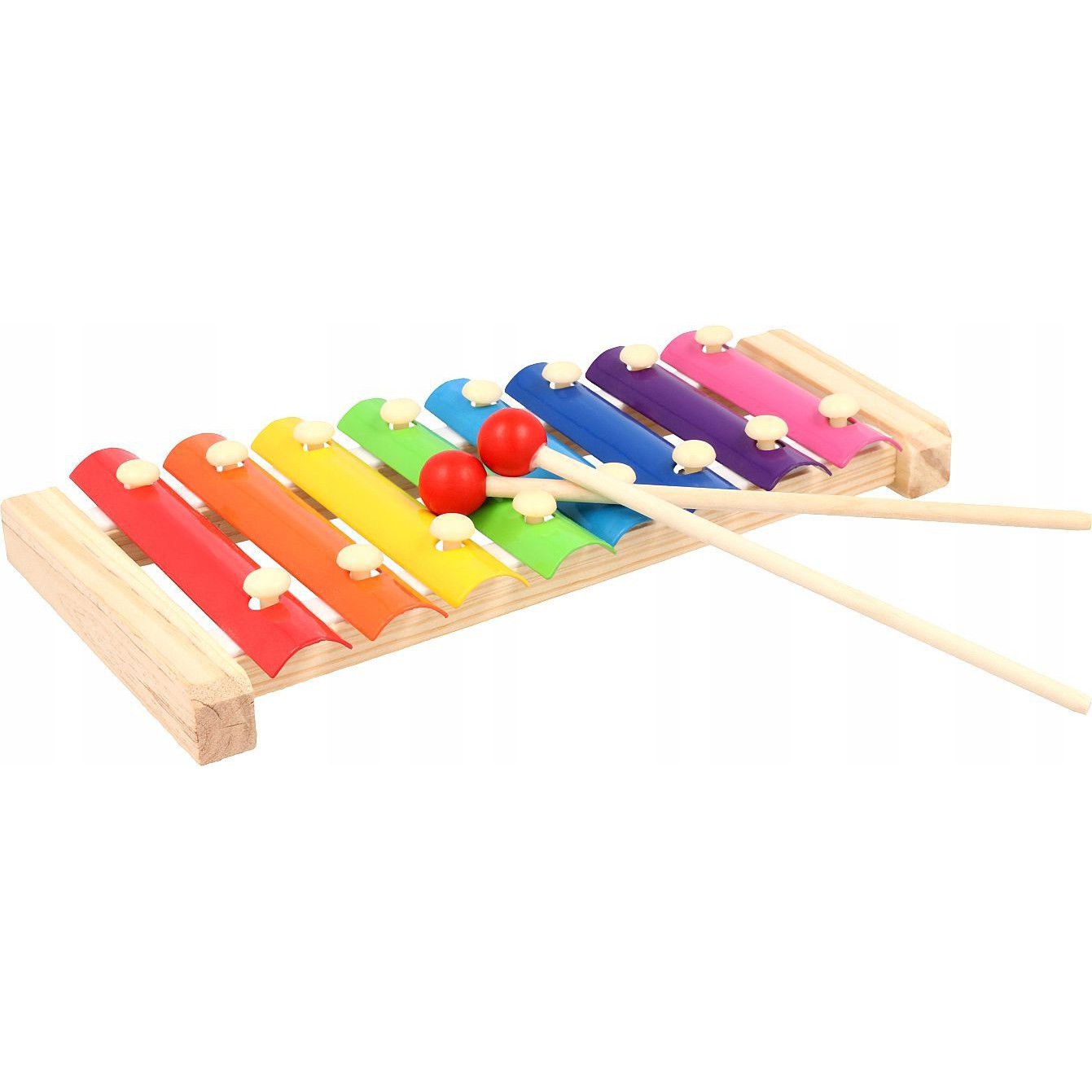 Dulă de lemn pentru copii 8 tonuri colorate cu bețe megamix.sk