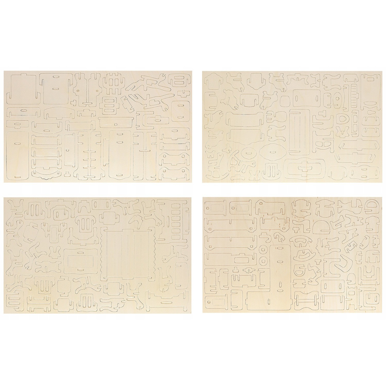 mobilier lemn pentru căsuță DYI Set 34 bucăți fă-o singur megamix.sk