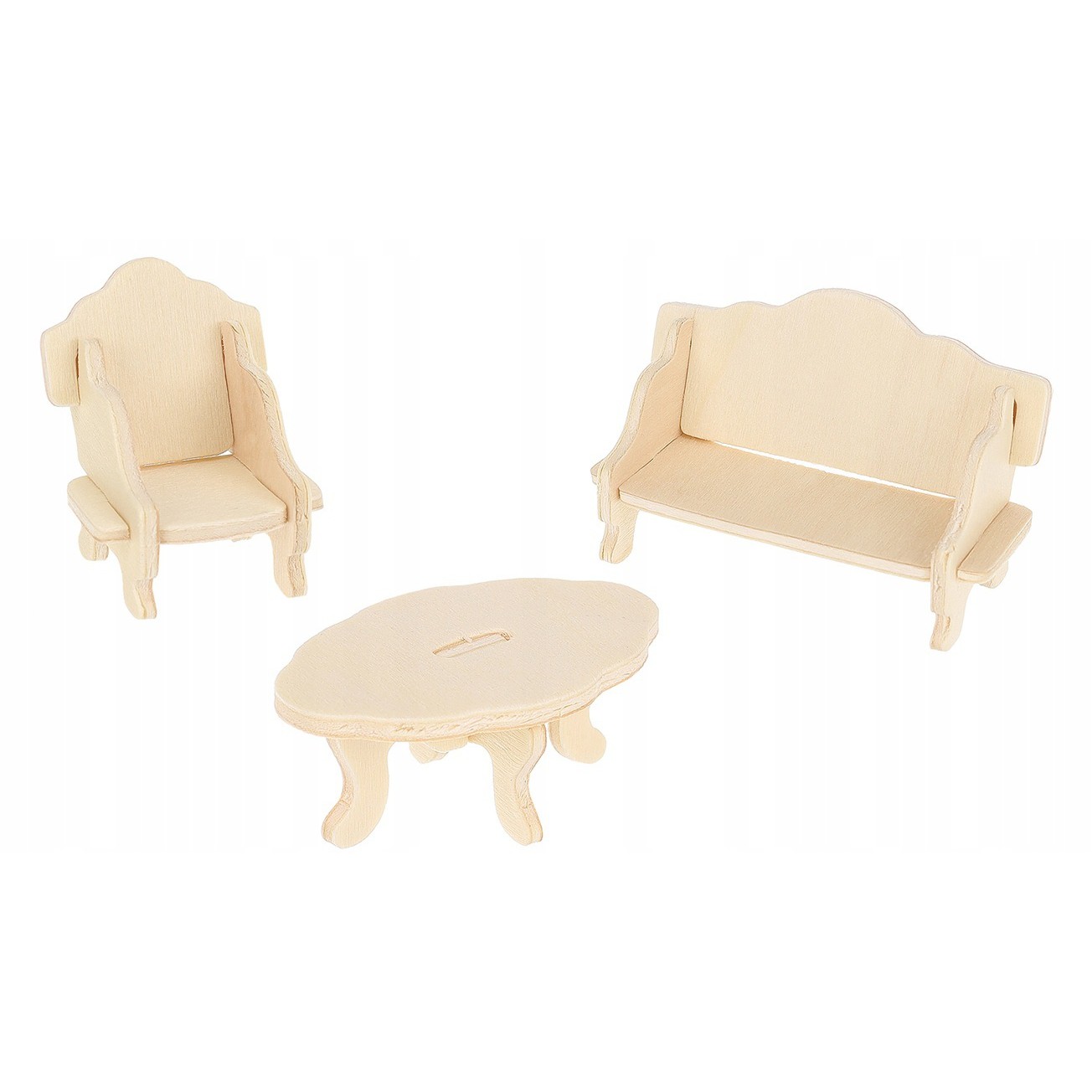 mobilier lemn pentru căsuță DYI Set 34 bucăți fă-o singur megamix.sk