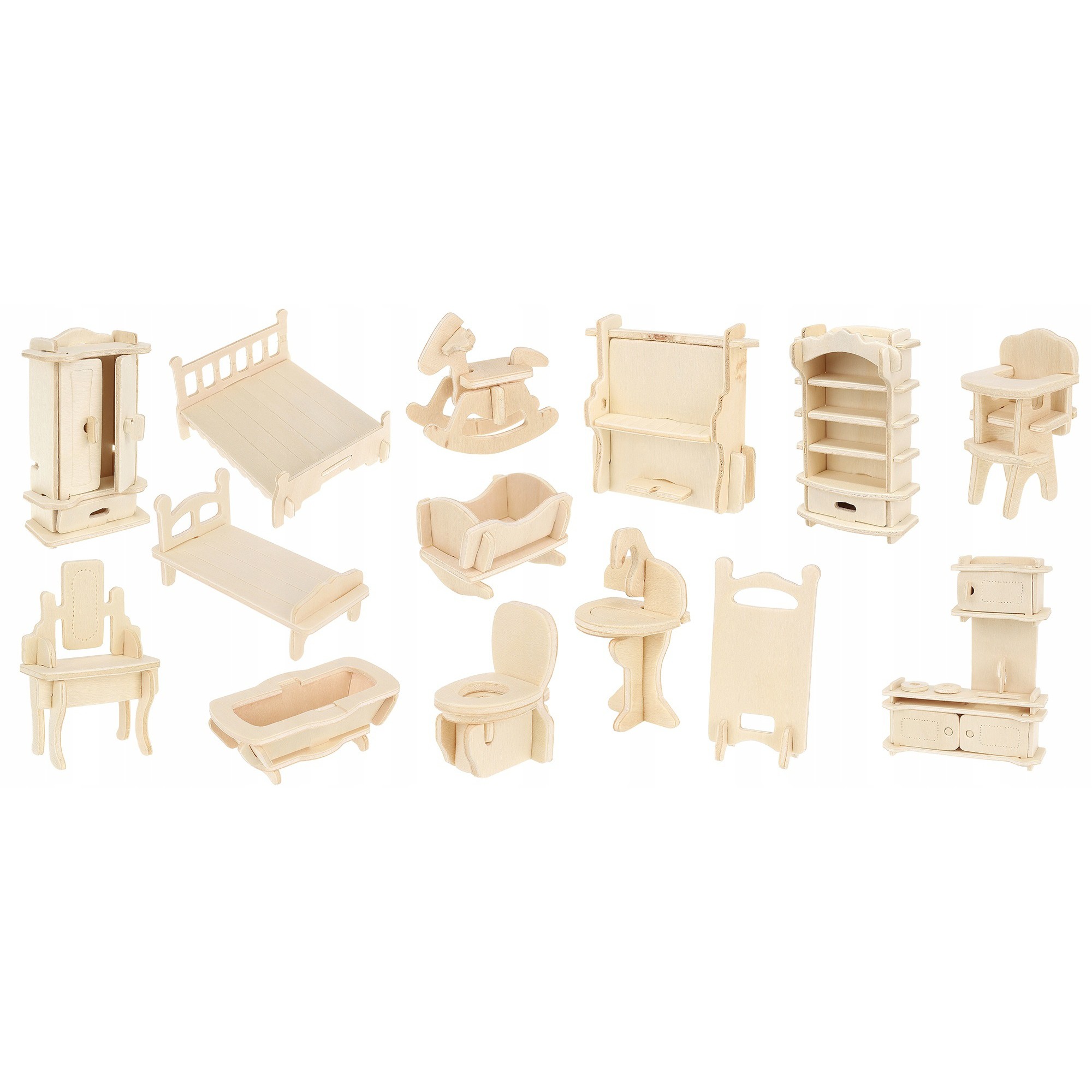 mobilier lemn pentru căsuță DYI Set 34 bucăți fă-o singur megamix.sk
