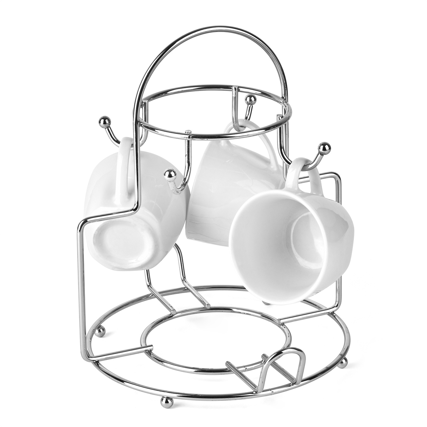 Suport metalic pentru căni și ceainic 21,8 x 23,5 x 27 cm