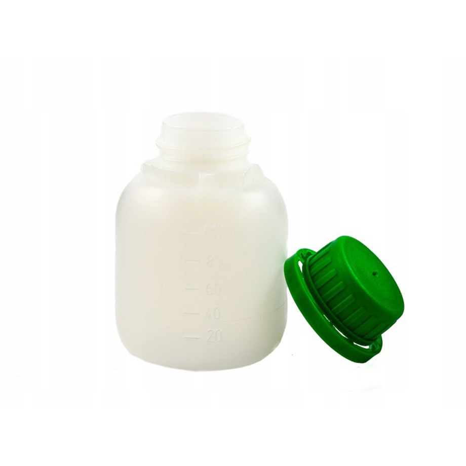 sticlă 100ml HDPE și capac verde megamix.sk