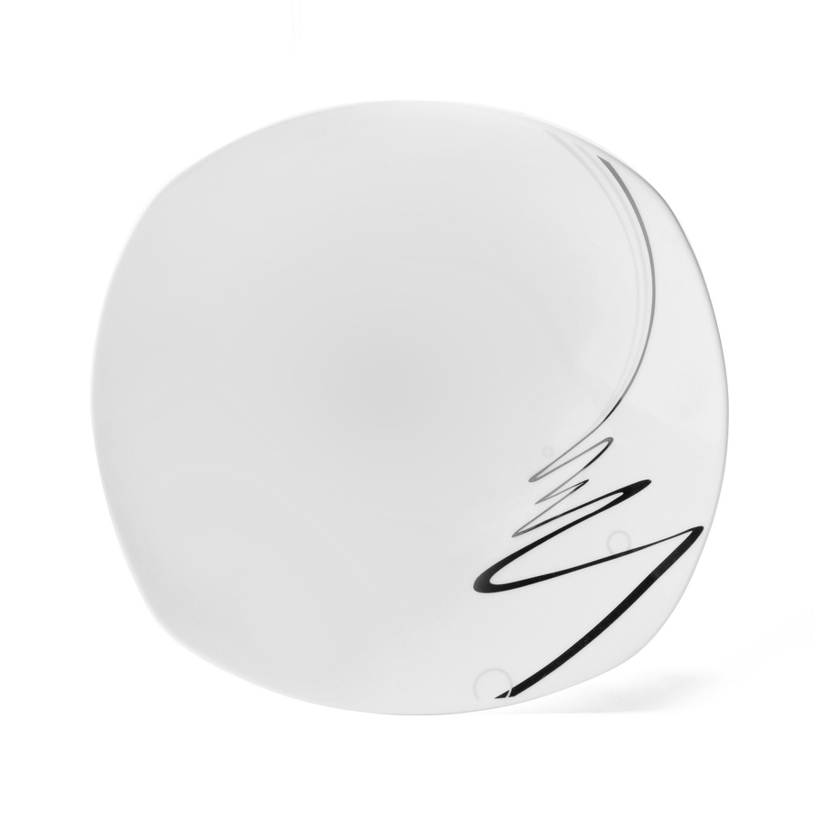 Farfurie adâncă pătrată Ribbon 22,5cm megamix.sk