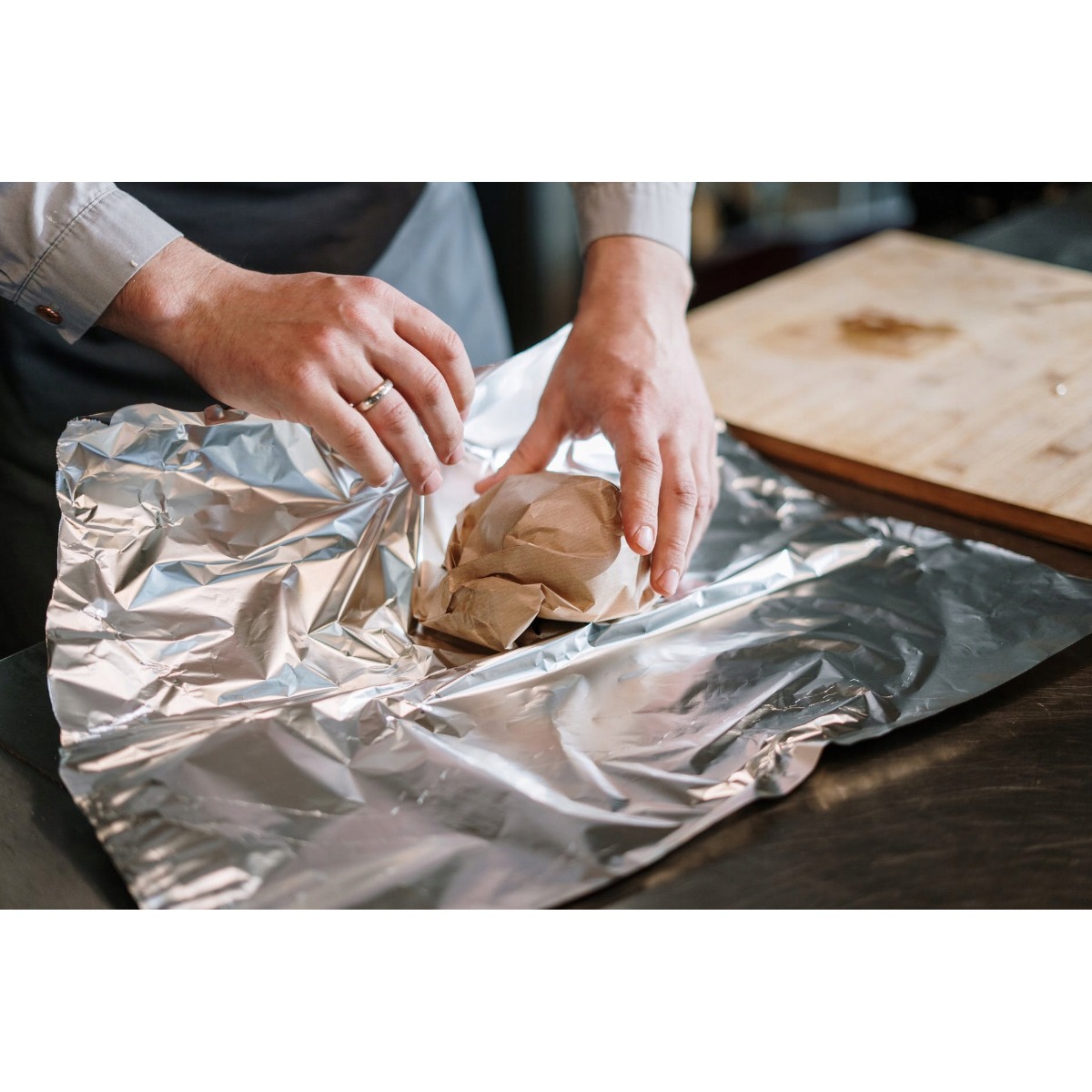 folie de aluminiu groasă 1kg 29cm pentru copt grătar megamix.sk