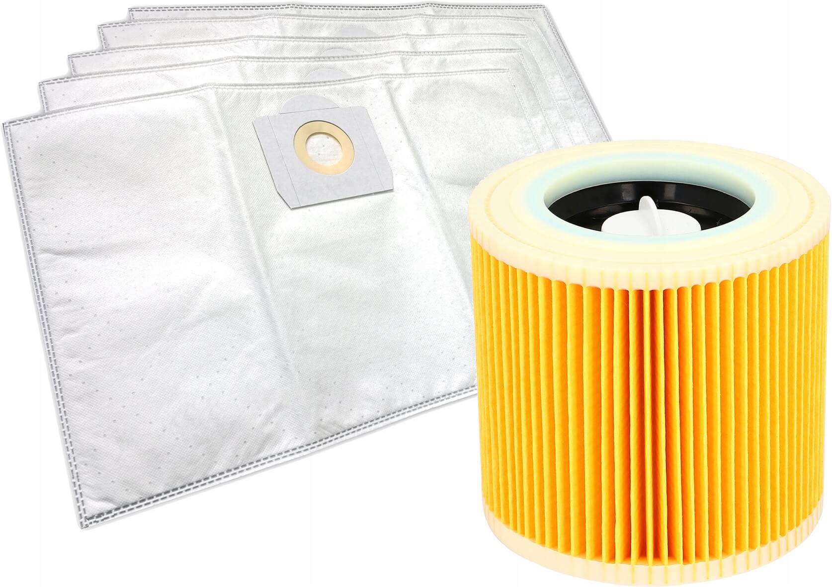 Kärcher saci sintetici pentru aspirator WD3 200 MV3 5 buc + 1 filtru megamix.sk