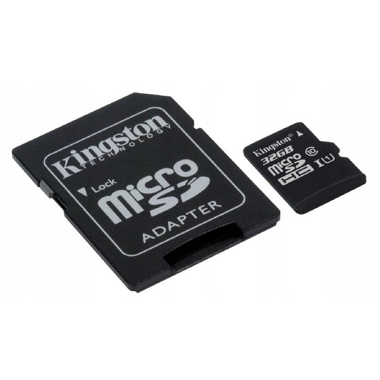 Karta MicroSD KINGSTON 32GB micro CLASS 10 + adaptor SD megamix.sk