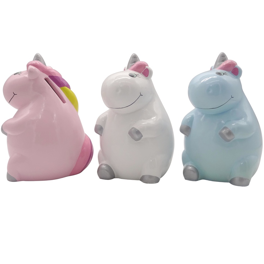 Pusculiță ceramică Unicorn diverse culori